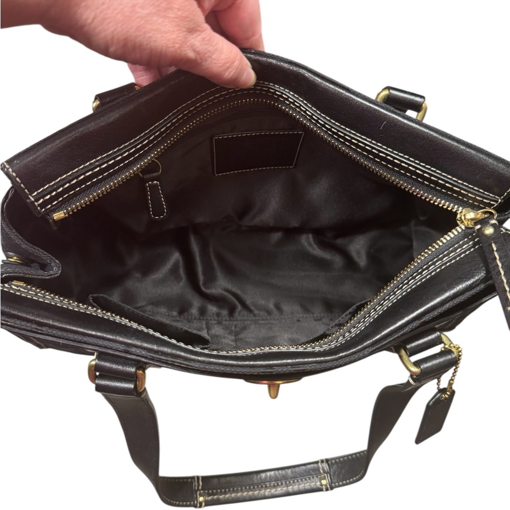 Coach Hampton Signature Stripe Satchel — 2007 - Picture 11 of 12